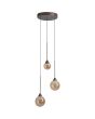 Hanglamp Opus Lux LED brons champagneglas 40cm
