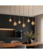 Hanglamp Opus Lux LED brons champagneglas 113cm