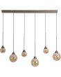 Hanglamp Opus Lux LED brons champagneglas 113cm