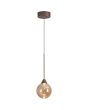 Hanglamp Opus Lux LED brons champagneglas 15cm