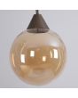 Hanglamp Opus Lux LED brons champagneglas 15cm