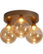 Plafondlamp Cannes LED brons champagneglas 40cm