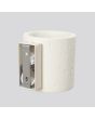 Bevestiging Sollux Orbis beige betonnen cilindervormige wandlamp van 10cm hoog met up en down licht
