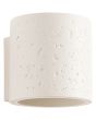 Sollux Orbis beige betonnen cilindervormige wandlamp van 10cm hoog met up en down licht