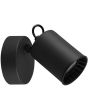 Trio Pago 803500132 zwarte wandspot van metaal met dieper liggende GU10 lamp