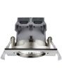 Trio Pamir 650410107 zijaanzicht vierkante staalkleurige LED inbouwspot met reflector