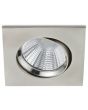 Trio Pamir 650410107 onderaanzicht vierkante staalkleurige LED inbouwspot met reflector