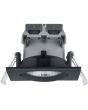Trio Pamir 650410132 zijaanzicht vierkante zwarte LED inbouwspot met reflector