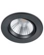 Trio Pamir 650510132 onderaanzicht ronde zwarte LED inbouwspot met reflector