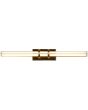 Searchlight Parma brandende messing spiegellamp met 47cm lange drie hoekige stang als LED unit
