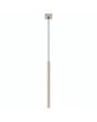 taupe kleurige hanglamp met buisvormige kap van 500 * 25 mm