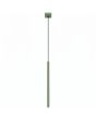 saliegroene hanglamp met buisvormige kap van 25 mm in diameter en 50 cm in hoogte