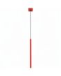 rood buisvormige hanglamp met een kap met een diameter van 25 mm en een hoogte van 50 cm