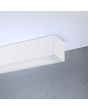 Thoro Pinne TH041 detailfoto uiteinde witte lichtbalk van 67cm voor het plafond van aluminium met opalen diffuser