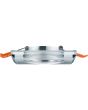 Trio Pirin 652200152 zijaanzicht vierkante inbouwspot met rand van transparant glas