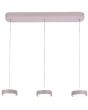 Freelight Puleggia creme kleurige hanglamp van 90 cm lang met drie pendels met geïntegreerde LED en katrolsysteem voor de hoogte