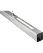 Bovenaanzicht Reality Paros staal kleurige hanglamp van 90 cm lang met trekpendel en balk met geintegreerde LED met LED balkje naar boven gericht