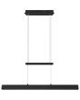 Reality Paros zwarte hanglamp van 90 cm lang met trekpendel en balk met geintegreerde LED