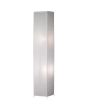 Trio Bamboo rechthoekige vloerlamp van 130 cm hoog van wit rijstpapier met twee lichtpunten
