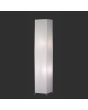 Trio Bamboo witte rechthoekige vloerlamp van 130 cm hoog van rijstpapier met twee lichtpunten