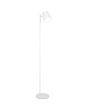 Reality Blake R42111131 brandende witte oplaadbare vloerlamp met metalen spot als kap en touchdimmer op de paal