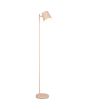 Reality Blake R42111166 brandende zandkleurige oplaadbare vloerlamp met metalen spot als kap en touchdimmer op de paal