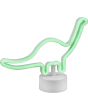 Reality Bronto R55360101 kinderlamp op batterijen met witte voet en groen brandende led buis gevormd in de vorm van een brontosaurus