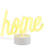 Reality Casa R55921101 brandende witte tafellamp met in geel lichtgevende tekst Home
