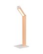 Reality Skip R55951135 houtkleurige oplaadbare tafellamp op batterijen van mdf met draaibare kop met lichtbalkje