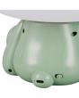 Reality Cutie R57991115 detailfoto van de achterzijde met schakelaar van de groene kinderlamp in de vorm van een beer met lichtgevende kop met wit licht
