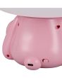 Reality Cutie R57991193 detailfoto van de achterzijde met schakelaar van de roze kinderlamp in de vorm van een beer met lichtgevende kop