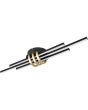 Reality Cinto R67873180 zwart met goudkleurige plafondlamp