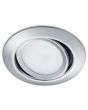 Trio Rila 650310106 onderaanzicht chromen kantelbare inbouwspot met geïntegreerde LED achter mat glas