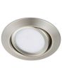 Trio Rila 650310107 onderaanzicht staalkleurige kantelbare inbouwspot met geïntegreerde LED achter mat glas