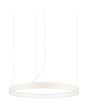 Hanglamp Rio beige cirkelvormige hanglamp met een diameter van 55 cm en geïntegreerde LED aan de binnenzijde van de ring