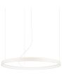 Hanglamp Rio beige cirkelvormige hanglamp met een diameter van 78 cm en geïntegreerde LED aan de binnenzijde van de ring