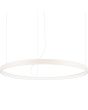 Hanglamp Rio beige cirkelvormige hanglamp met een diameter van 110 cm en geïntegreerde LED aan de binnenzijde van de ring