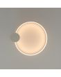 Lichtbeeld van de Rio beige cirkelvormige plafonniere met een diameter van 55 cm en geïntegreerde LED aan de binnenzijde van de ring