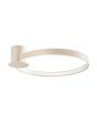Rio beige cirkelvormige plafonniere met een diameter van 55 cm en geïntegreerde LED aan de binnenzijde van de ring