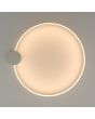 Lichtbeeld van de Rio beige cirkelvormige plafonniere met een diameter van 78 cm en geïntegreerde LED aan de binnenzijde van de ring