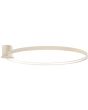 Rio beige cirkelvormige plafonniere met een diameter van 110 cm en geïntegreerde LED aan de binnenzijde van de ring