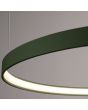 Brandende LED ring van een ring van de olijfgroene cirkelvormige hanglamp Rio