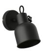 Brilliant Rolet 49610/76 zwart metalen spot met grote stelschroef