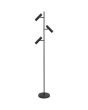 Freelight Undici S3703Z zwarte vloerlamp met drie spotjes voor 35mm GU10 lampen