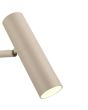 Freelight Undici S3702C detailfoto van de spot van de cremekleurige vloerlamp