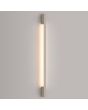 Brandende smalle beige wandlamp Sappo van 120 cm lang met LED voor indirect licht