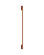 Smalle okerrode wandlamp Sappo van 150 cm lang met LED voor indirect licht