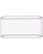 Trio Sepanta overschilderbare 23cm brede ovale wandlamp van gips met lichtopening naar boven en beneden