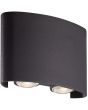 Buitenwandlamp Shadows LED zandzwart