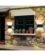 Buitenwandlamp Shadows LED breed zandzwart